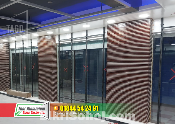 They are introducing our new line of glass partitions